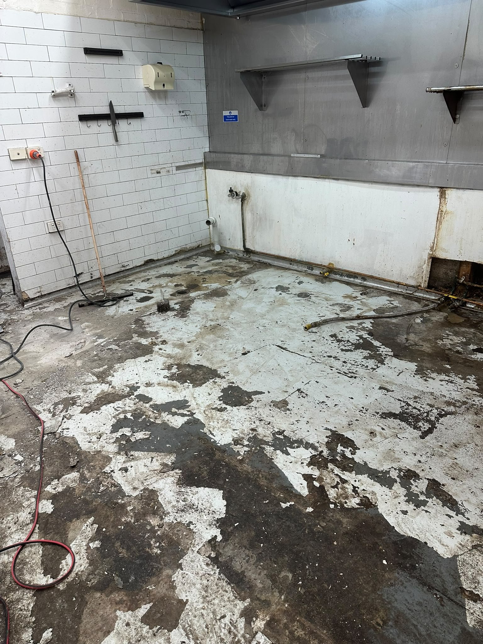 Before: Aged and Scuffed Interior Walls